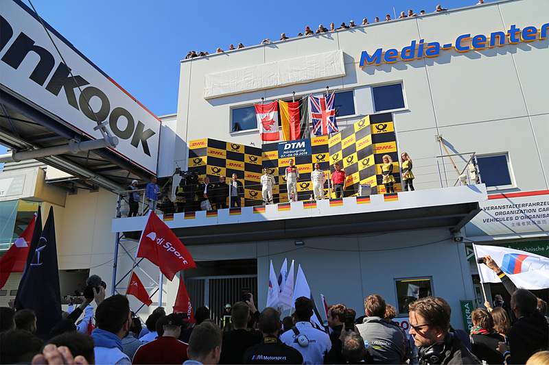 優勝したレネ・ラスト、2位ブルーノ・スペングラー、3位ガリー・パフェット