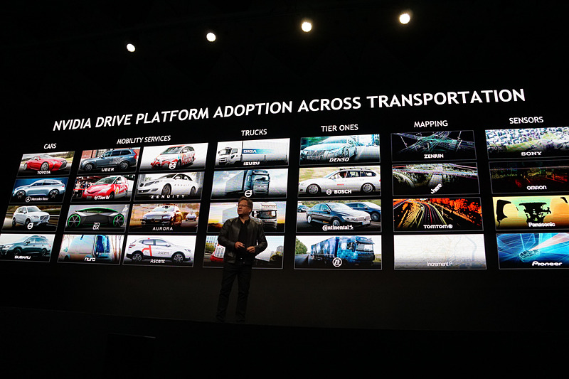 「NVIDIA DRIVE」プラットフォームを採用する企業
