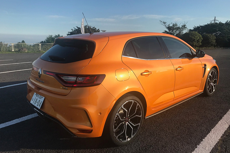 リアフェンダーの曲面がフランス車らしい