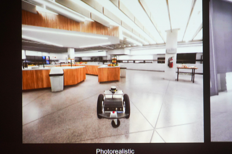 写真のようにリアルなシミュレーション画面。Unreal Engine 4を使ってリアルタイムで描画されている