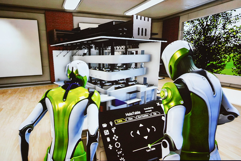 壁面を消して内部が見えるようにしている