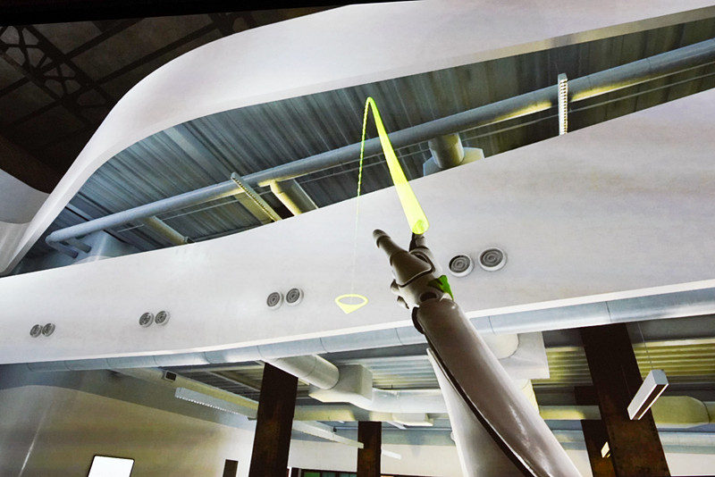 タッチパッドの下を押すと放物線が出てきてテレポートできる。向きはコントローラをひねる