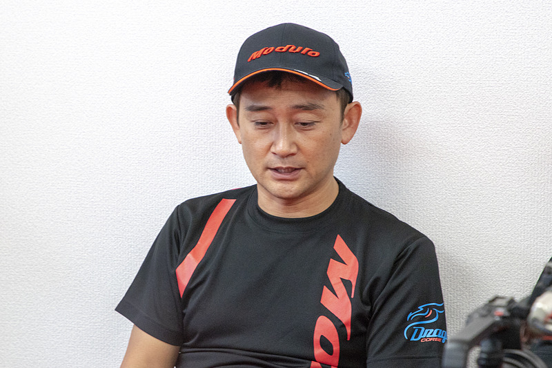 道上選手。タイヤ交換の判断で後半のチャンスを演出