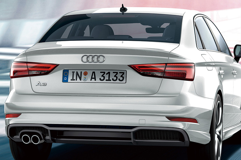 A3 セダンのリアビュー