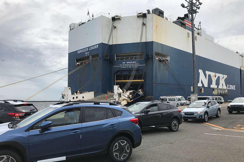 「SUBARUテックツアー」でスバル車の船積みを見てきた