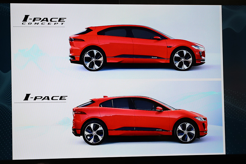 I-PACEはコンセプトカーからほとんど変えずに製品化された
