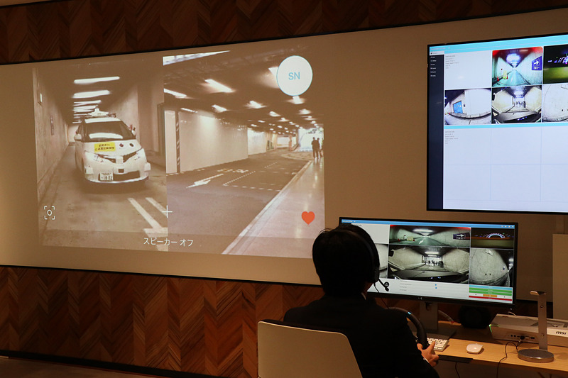 事故車両を回避する走行中、事故で散乱した異物に乗り上げて車両に衝撃が加わった（という想定）ことから、遠隔運転担当者がブレーキペダルを踏んで停車。タイヤがパンクしていることからこれ以上乗客を乗せて走行できないと判断され、自動運転車はハザードランプを点滅させながら路肩に寄せられる。同時にオペレーターが乗客の安全確認を行ない、別の移動手段を手配して、乗客に今後の対応を説明し、デモは終了した