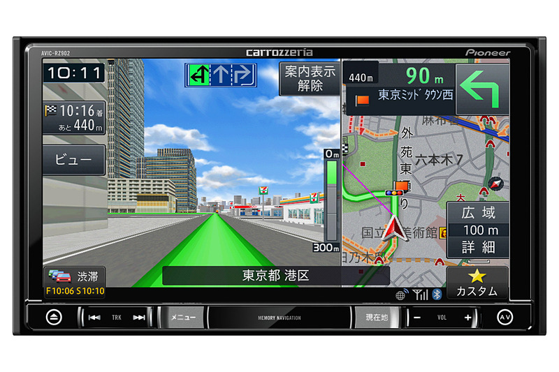 2D（180mm）メインユニットタイプ「AVIC-RZ902」