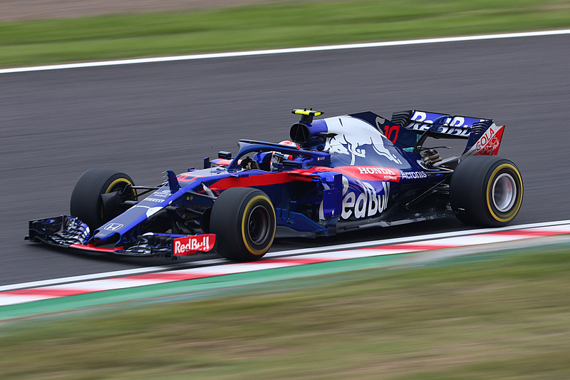 FP2で最後の15分だけ走ったピエール・ガスリー選手（10号車 スクーデリア・トロロッソ・ホンダ）