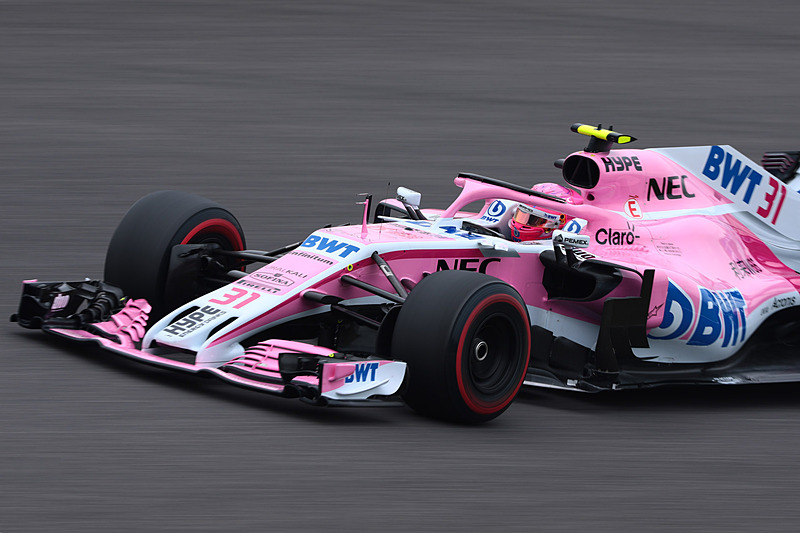 FP1とFP2で7位となったエステバン・オコン選手（31号車 フォースインディア・メルセデス）