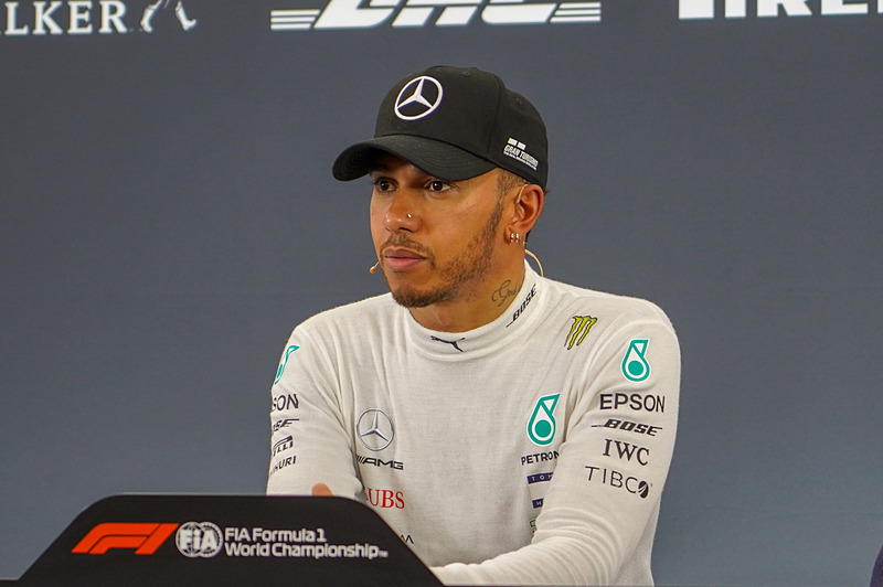 ポールを獲得したルイス・ハミルトン選手