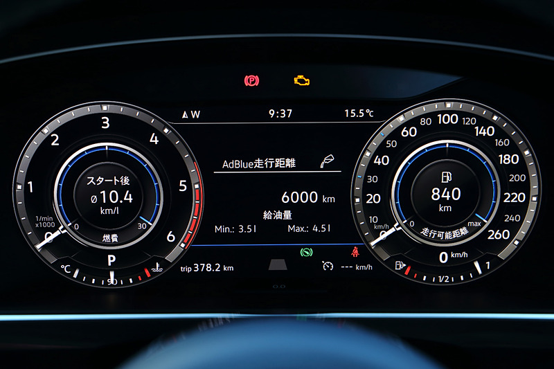 インテリアもガソリン仕様から大きな変更はないが、センターコンソールにアクティブコントロールスイッチが新たに装備され、走行モードとして「オンロードモード」「スノーモード」「オフロードモード」「オフロードカスタムモード」から選択可能