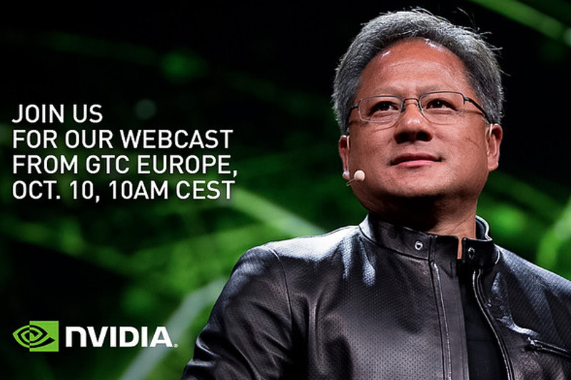 NVIDIA 創業者兼CEO ジェンスン・フアン氏の基調講演をライブストリーム配信するNVIDIAのWebサイト