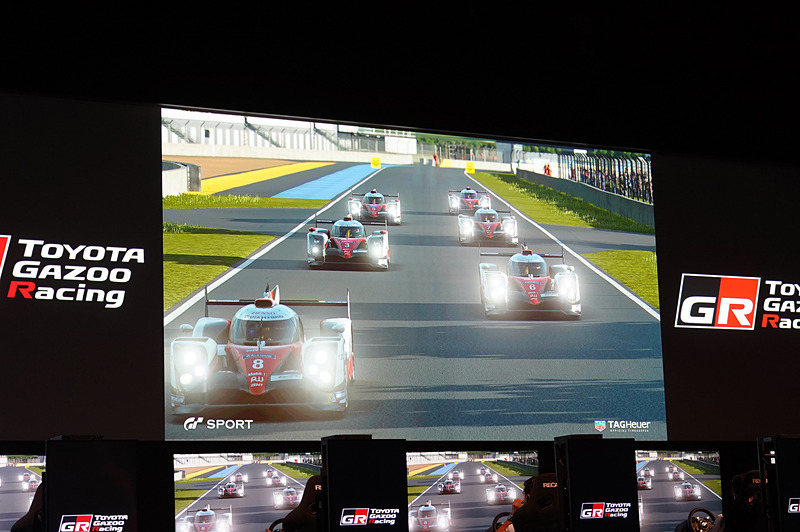 6台のTS050によるローリングスタート、こんなレースを実際に見てみたい