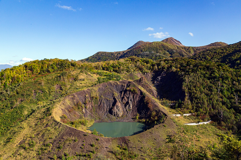 観光地でもある金比羅火口を見学