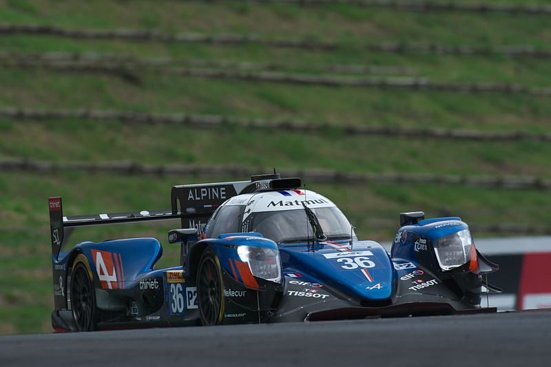 FP2でLMP2の1位となった36号車 Alpine A470 - Gibson（ニコラ・ラピエール/アンドレ・ネグラフォン/ピエール・ティリエ組、DL）