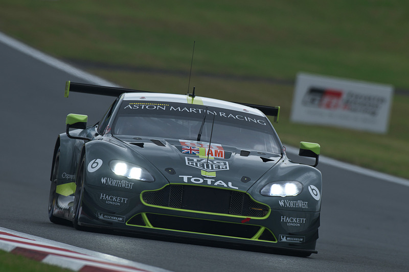 FP1でLMGTE Amの1位となった98号車 Aston Martin Vantage（ポール・ダラ・ラナ/ペドロ・ラミー/マシアス・ラウダ組、MI）