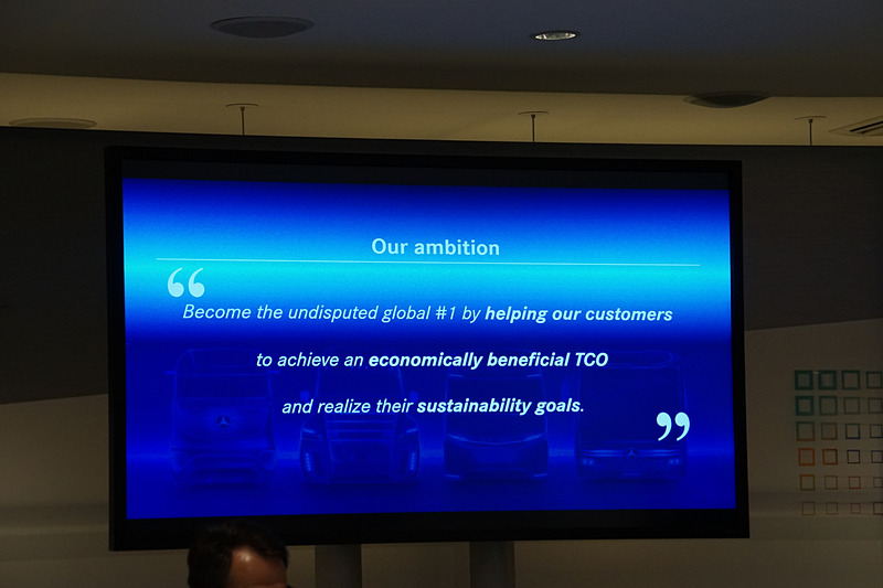 Eモビリティグループの取り組みを示すスライド