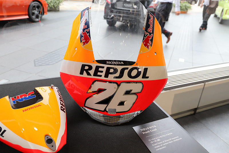 会場にはMotoGPにまつわるさまざまな展示が行なわれていた