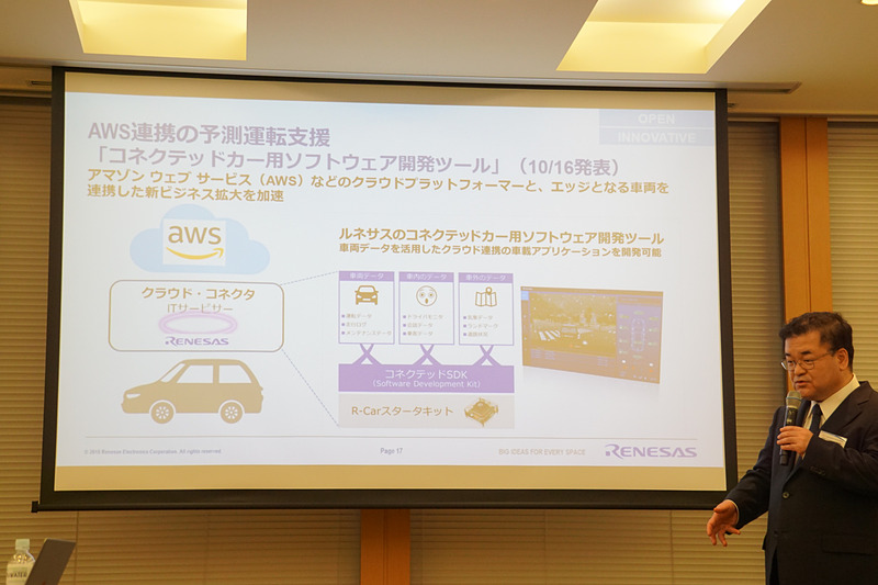 コネクテッドカーに必要となるクラウド側の進化に合わせて必要なソリューションを提供していくという