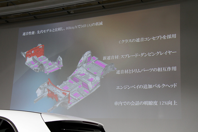 先代モデルに比べて車内での会話明瞭度を12％、A/B/Cピラーのスリム化によって360度の視界を10％向上