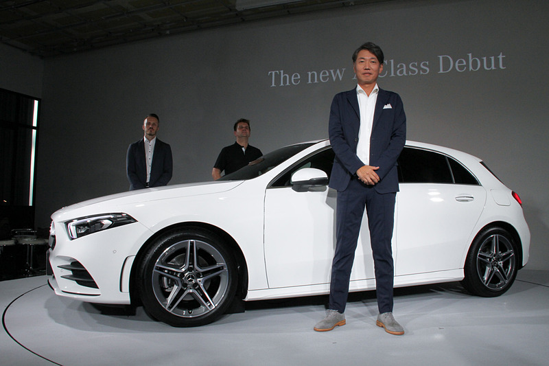 新型「Aクラス」の発表会が「新虎通りCORE」（東京都港区新橋）で行なわれた