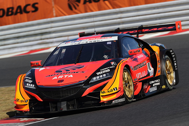 GT500クラスで予選トップとなった8号車 ARTA NSX-GT（野尻智紀選手/伊沢拓也選手）