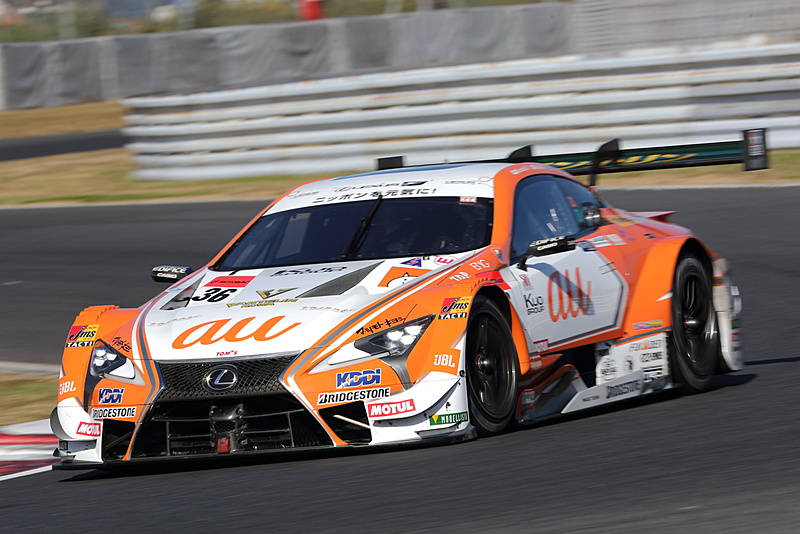 GT500クラス 予選4位の36号車 au TOM'S LC500（中嶋一貴選手/関口雄飛選手）
