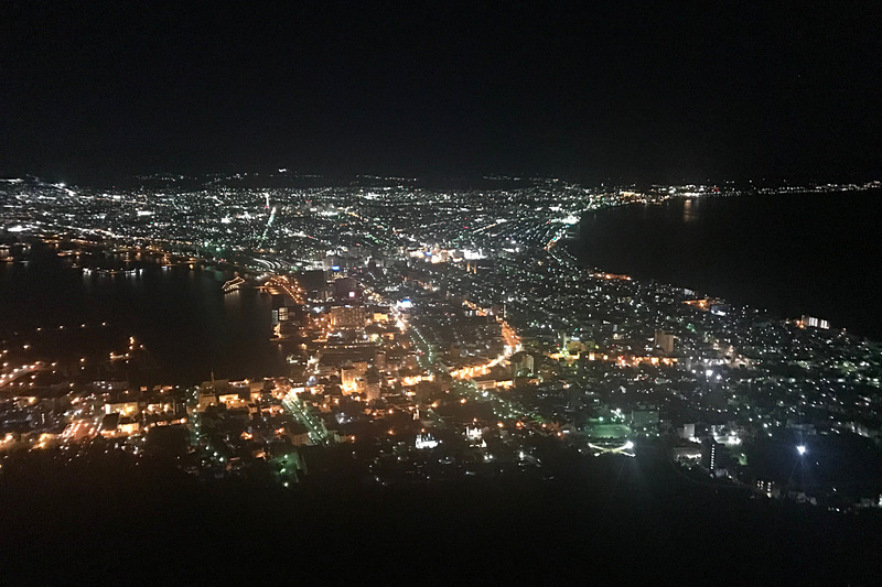 函館山から見た100万ドルの夜景！