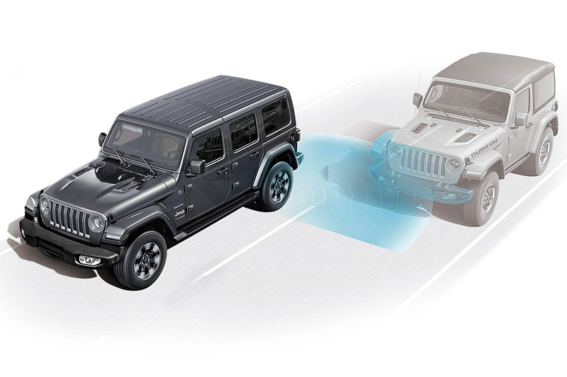 「Unlimited Sahara Launch Edition」は「ブラインドスポットモニター/リアクロスパスディテクション」を標準装備