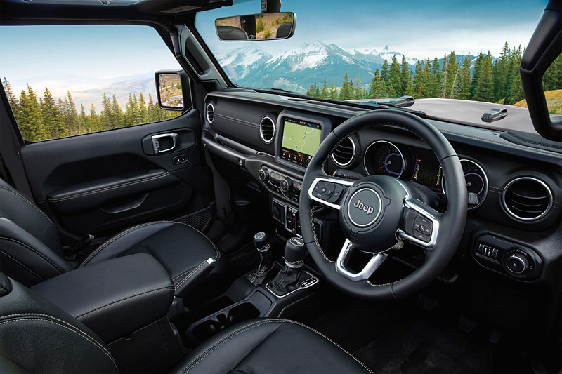 新型ラングラーのインパネデザイン