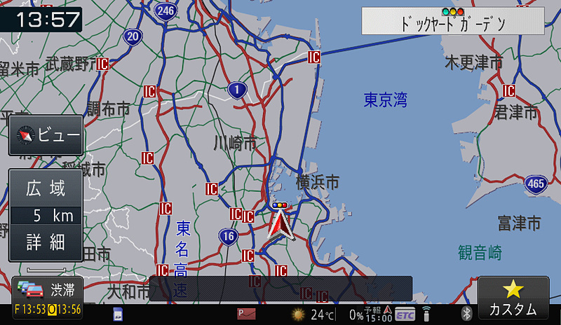 5kmスケール