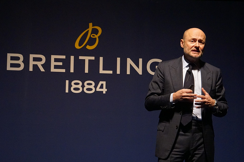 新製品発表会に来日したブライトリング CEOのジョージ・カーン氏