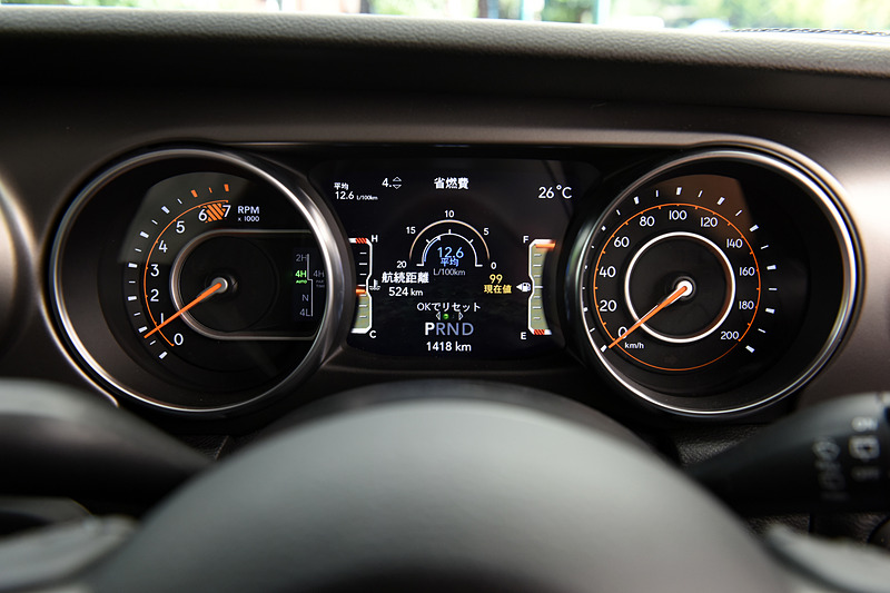 メーター中央には車両情報を表示できるディスプレイが新採用された