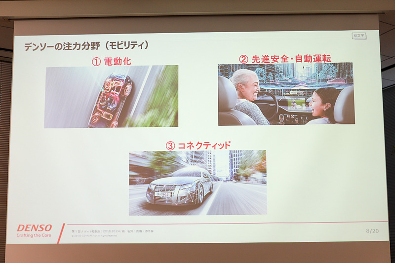 デンソーがモビリティにおいて注力する3つの分野