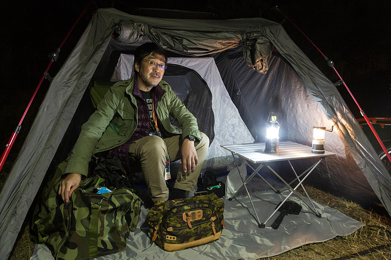 テントに戻って就寝、明日の決勝に備える