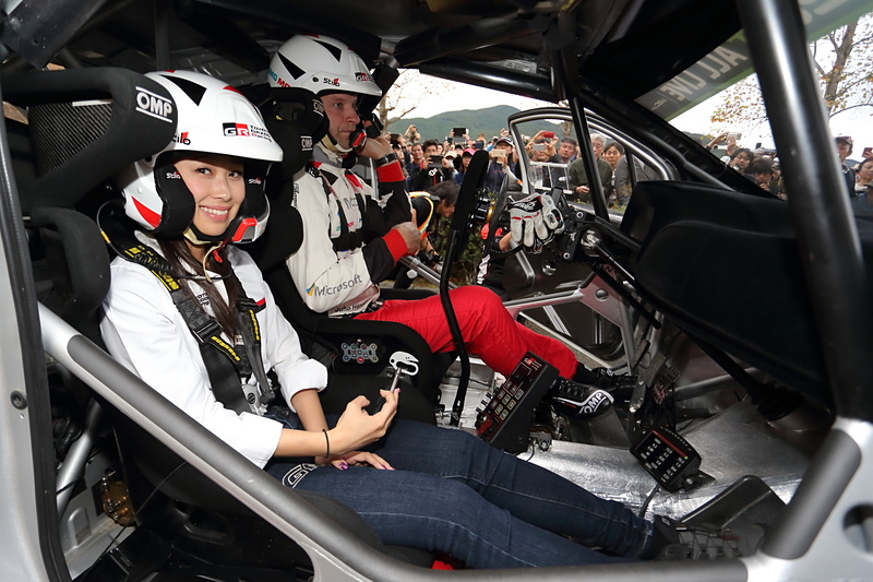 同乗走行でその走りを体験したGAZOO Ladyの長沼南帆さん