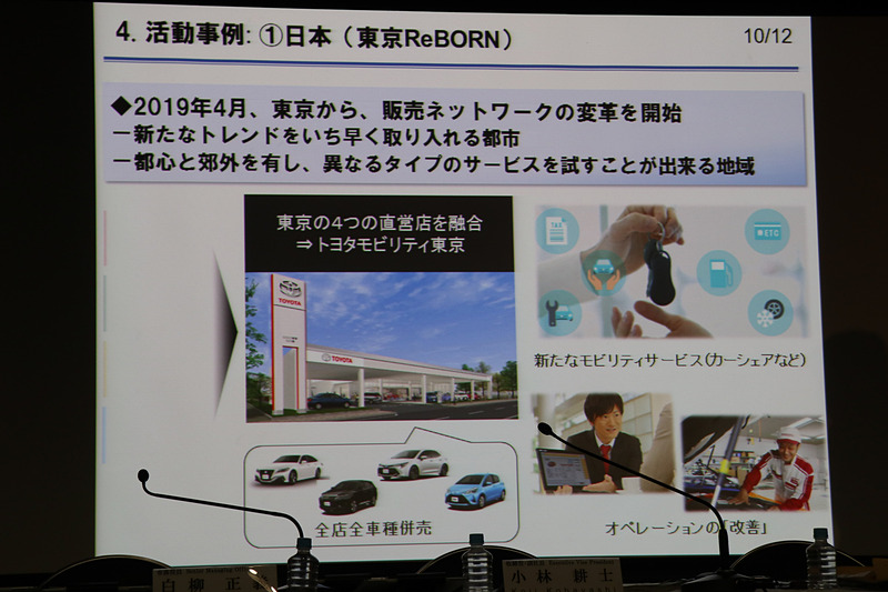 東京では4つのディーラー網を「トヨタモビリティ東京」に再編