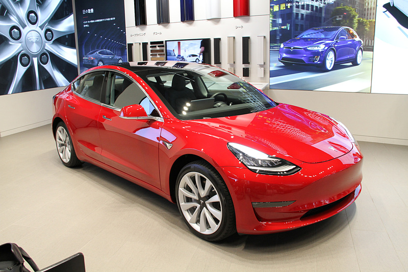 日本初公開された「モデル 3」