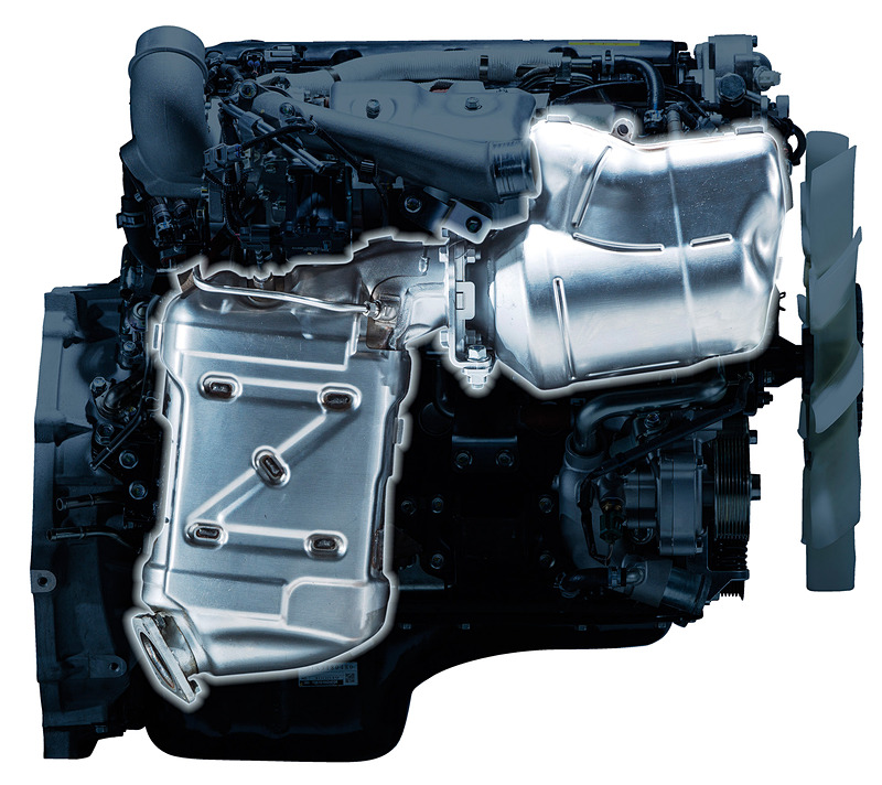 後処理装置にDPD＋尿素SCRを新採用