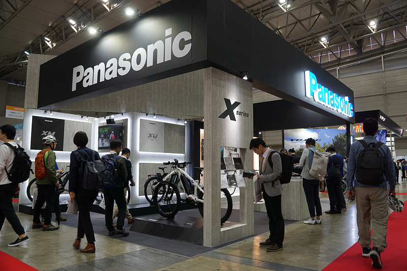 電動アシスト自転車をラインアップするパナソニックブース