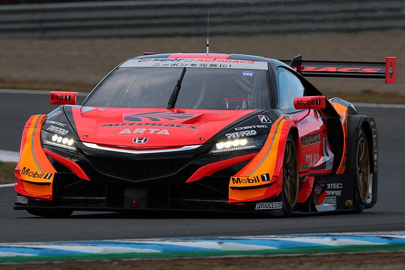 SUPER GT最終戦もてぎでポールポジションを獲得した8号車 ARTA NSX-GT（野尻智紀/伊沢拓也組）