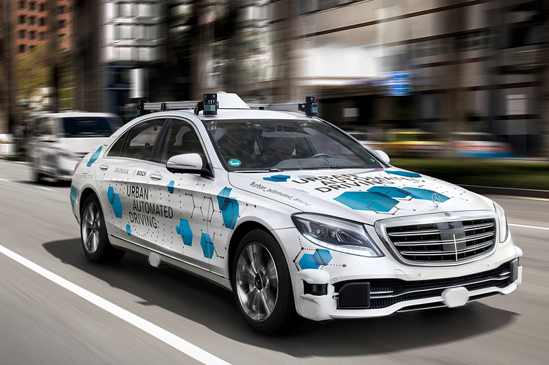 メルセデス・ベンツ「Sクラス」の自動運転車両