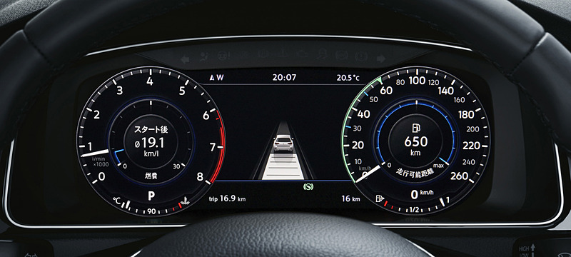 “Active Info Display”の表示イメージ