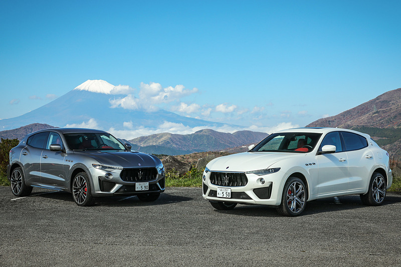 11月からデリバリーがスタートする「レヴァンテ トロフェオ」（左）と「レヴァンテ GTS」（右）