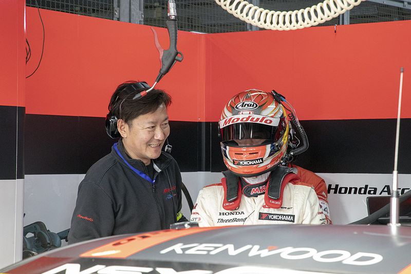 チョン監督からマシンに乗り込む前に「気負いすぎるなよ」と声を掛けられる