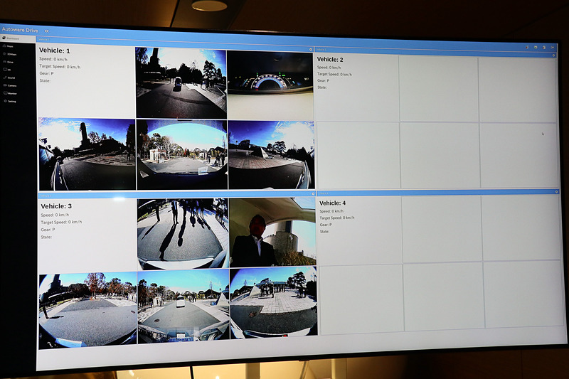 ティアフォーのエンジニアが緊急対応して、Mileeとの接続が復旧。トラブル対応でいろいろな手段を試したことから、車両の表示がVehicle：3になっていた