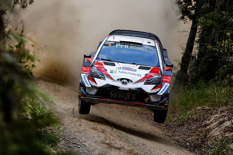 WRC 第13戦 ラリー・オーストラリアで走行するヤリスWRC