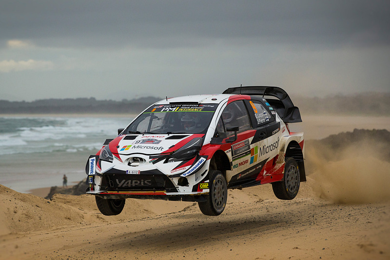 WRC 第13戦 ラリー・オーストラリアで走行するヤリスWRC