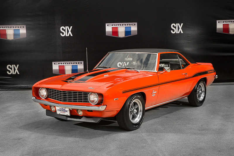 Hugger Orangeカラーのカマロ（1969年）